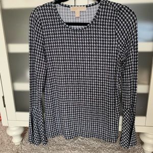 Michael Kors Houndstooth Blouse
